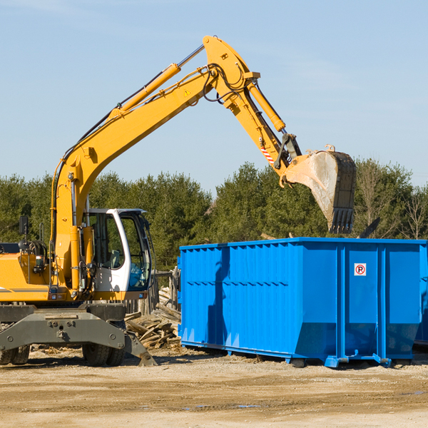 are there any restrictions on where a residential dumpster can be placed in Peterstown West Virginia